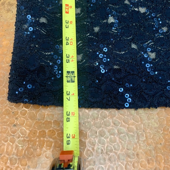 BADLEY MISCHKA Navy Sequined dress - Picture 10 of 10